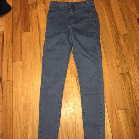 Topshop Joni Jeans 28 Medium Wash High Rise - Picture 2 of 4